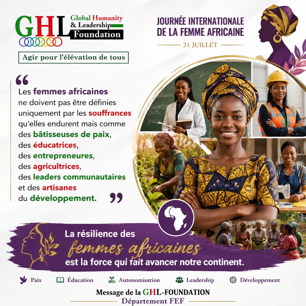 Journée Internationale de la Femme Africaine 2026